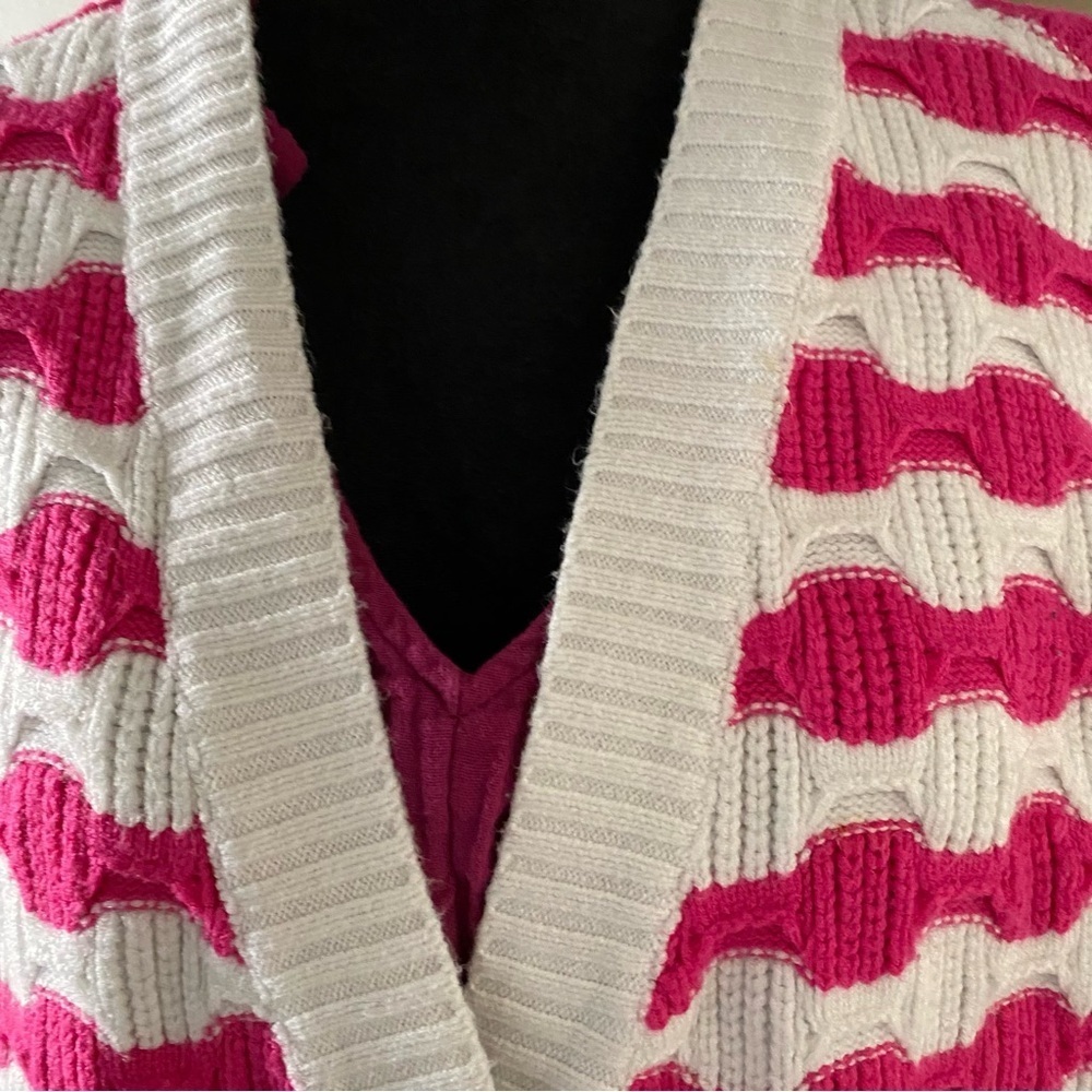 Belldini button down knit cardigan sweater top size M - Picture 4 of 10